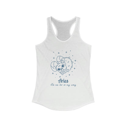 So Silly Astrology Dog | Women's Racerback Tank - Aries