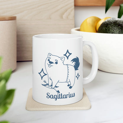 So Silly Astrology Dog | 11oz Ceramic Mug - Sagittarius