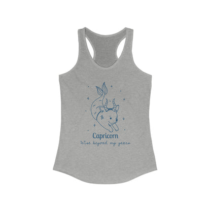 So Silly Astrology Dog | Women's Racerback Tank - Capricorn