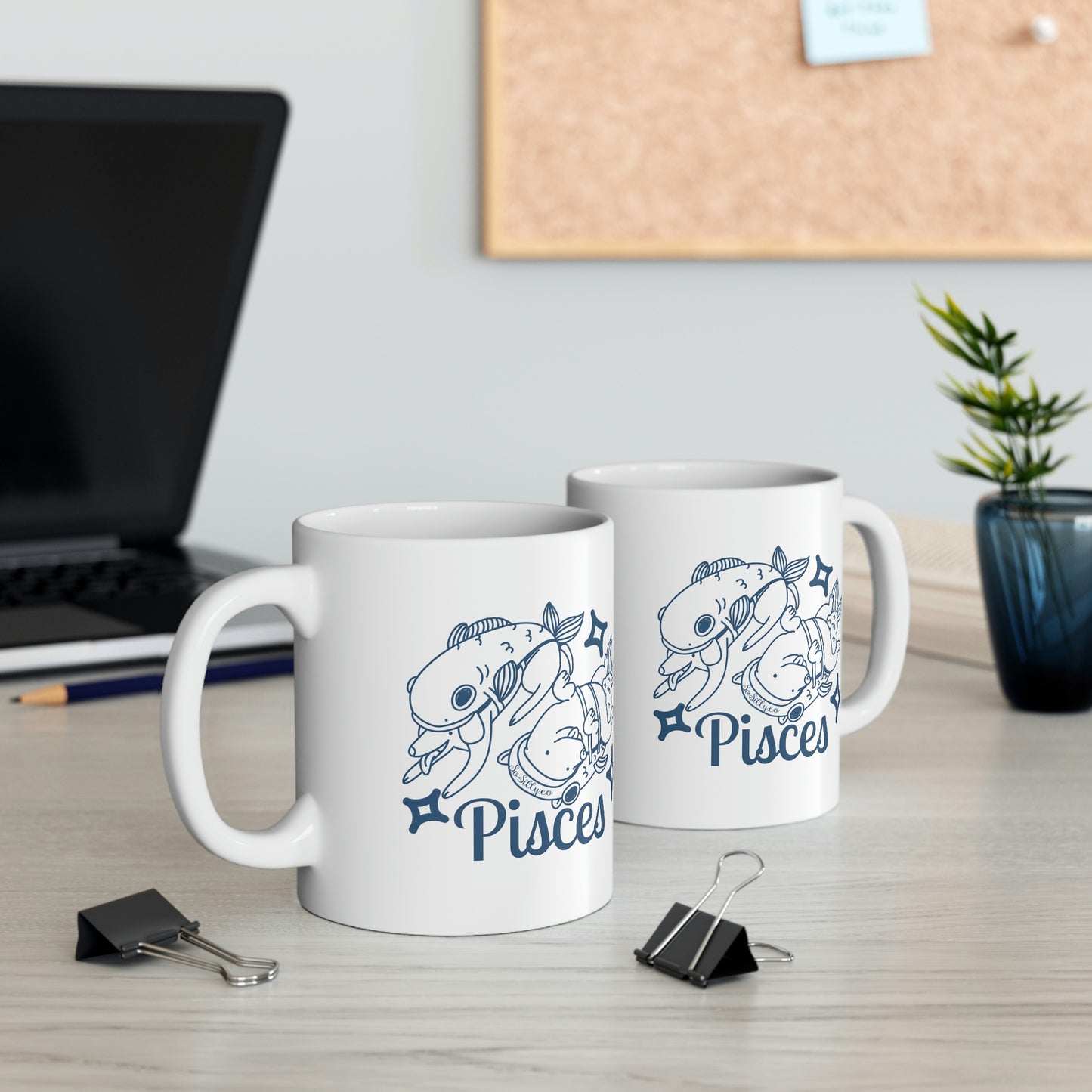 So Silly Astrology Dog | 11oz Ceramic Mug - Pisces
