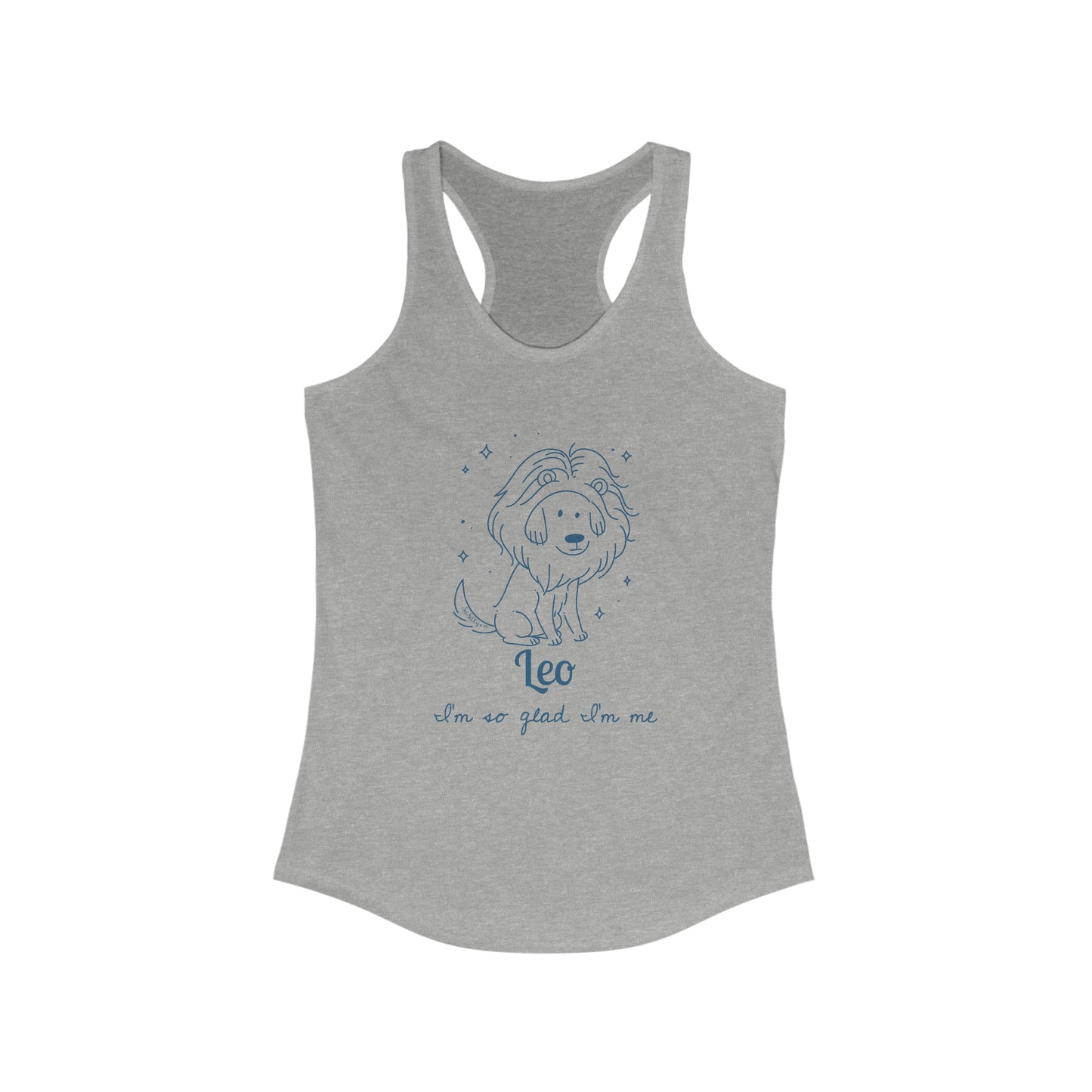 So Silly Astrology Dog | Women's Racerback Tank - Leo