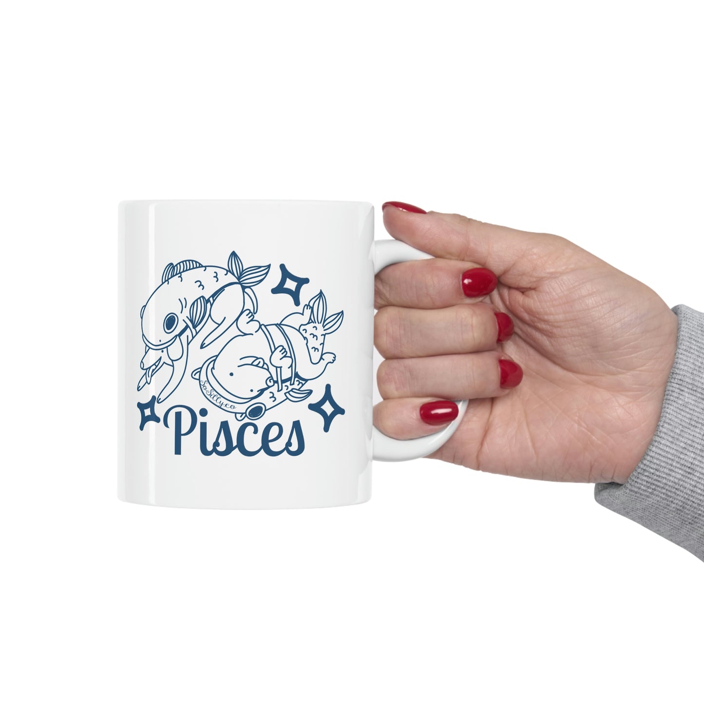 So Silly Astrology Dog | 11oz Ceramic Mug - Pisces
