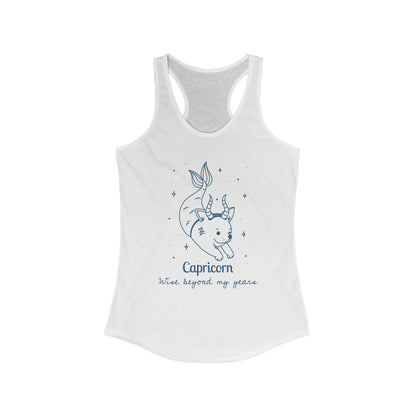 So Silly Astrology Dog | Women's Racerback Tank - Capricorn