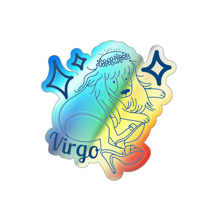 So Silly Astrology Dog | Holographic Die-cut Sticker - Virgo