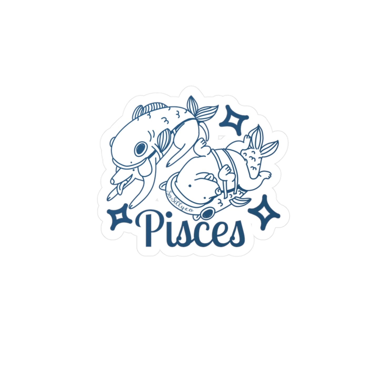So Silly Astrology Dog | Vinyl Decal - Pisces