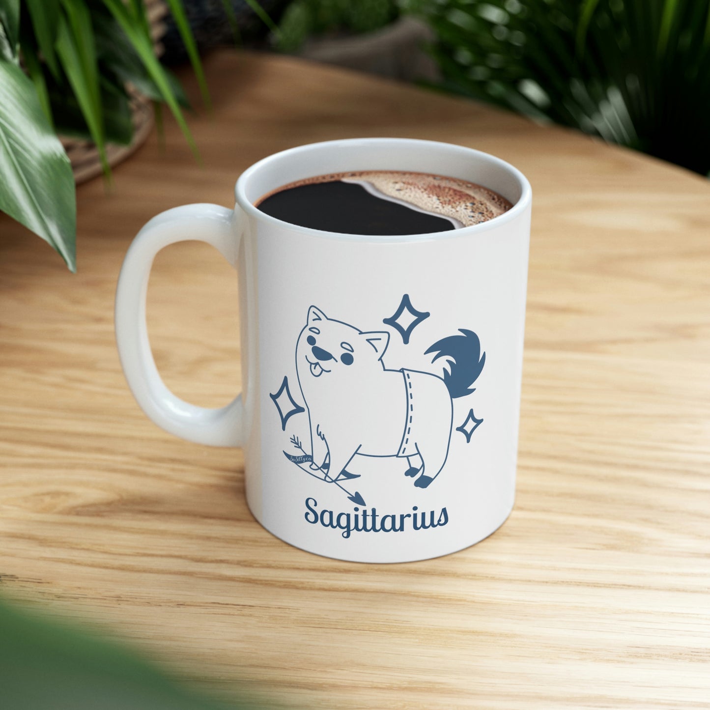 So Silly Astrology Dog | 11oz Ceramic Mug - Sagittarius