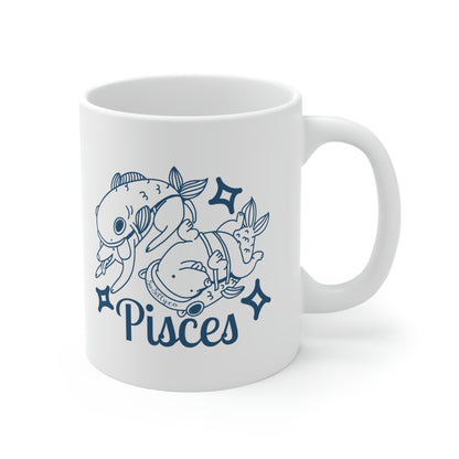 So Silly Astrology Dog | 11oz Ceramic Mug - Pisces