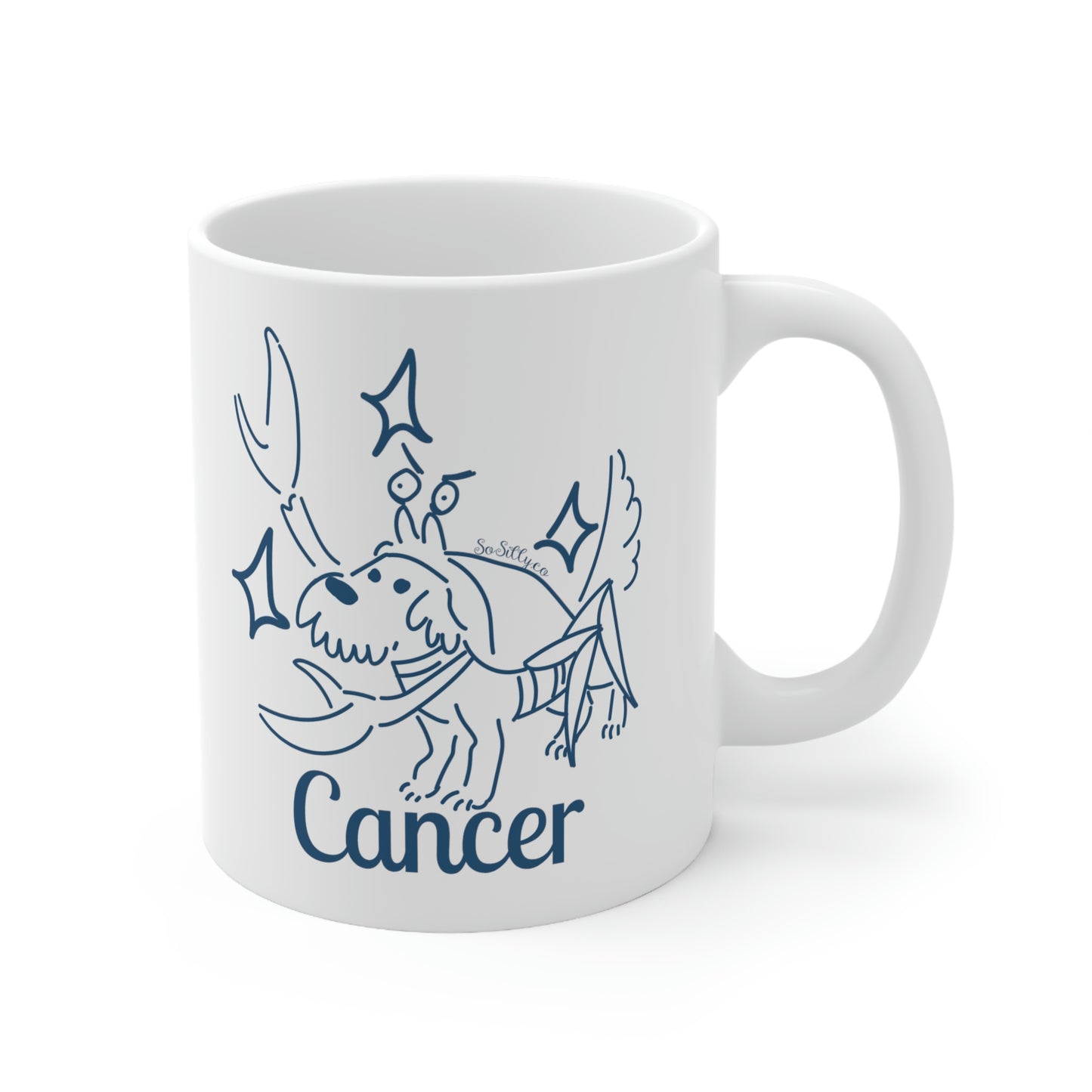 So Silly Astrology Dog | 11oz Ceramic Mug - Cancer