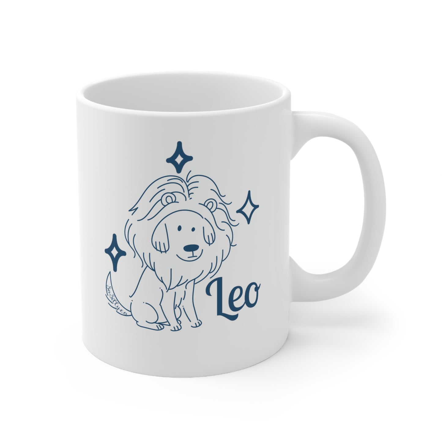 So Silly Astrology Dog | 11oz Ceramic Mug - Leo