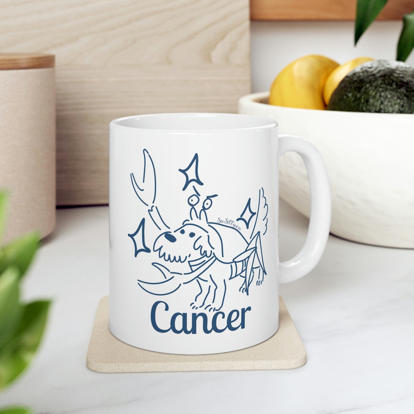So Silly Astrology Dog | 11oz Ceramic Mug - Cancer