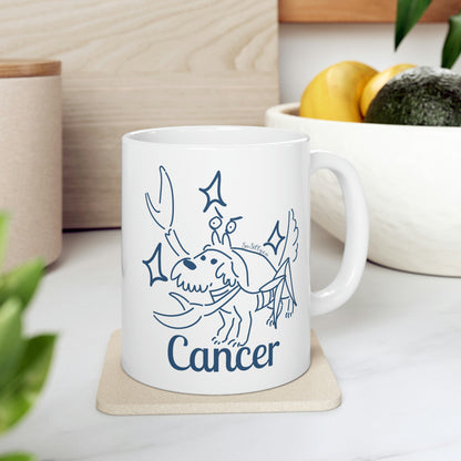 So Silly Astrology Dog | 11oz Ceramic Mug - Cancer