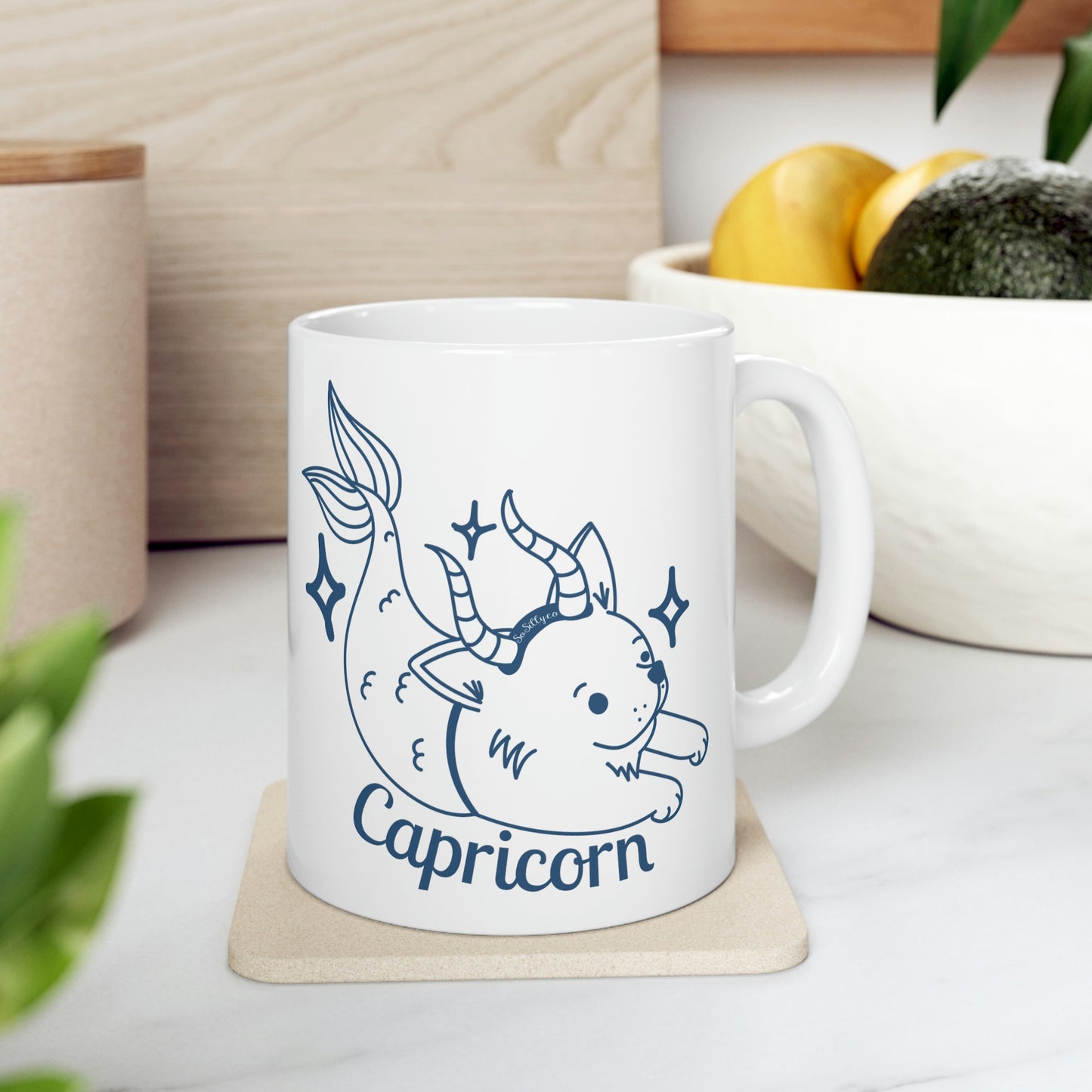 So Silly Astrology Dog | 11oz Ceramic Mug - Capricorn