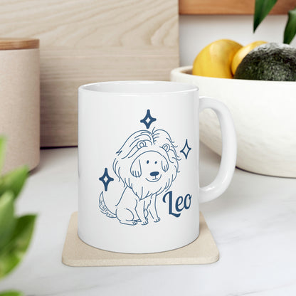 So Silly Astrology Dog | 11oz Ceramic Mug - Leo