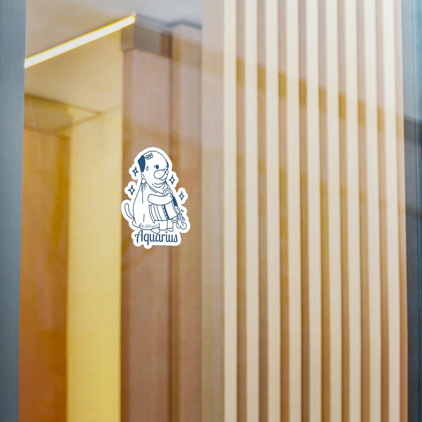 So Silly Astrology Dog | Vinyl Decal - Aquarius