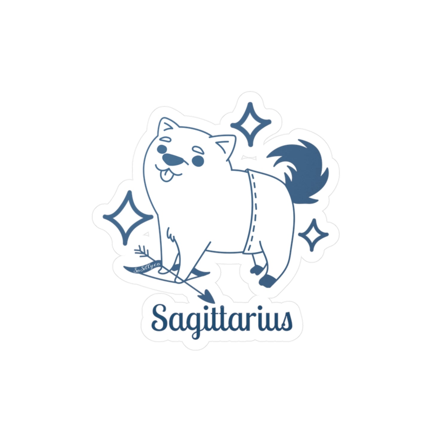 So Silly Astrology Dog | Vinyl Decal - Sagittarius