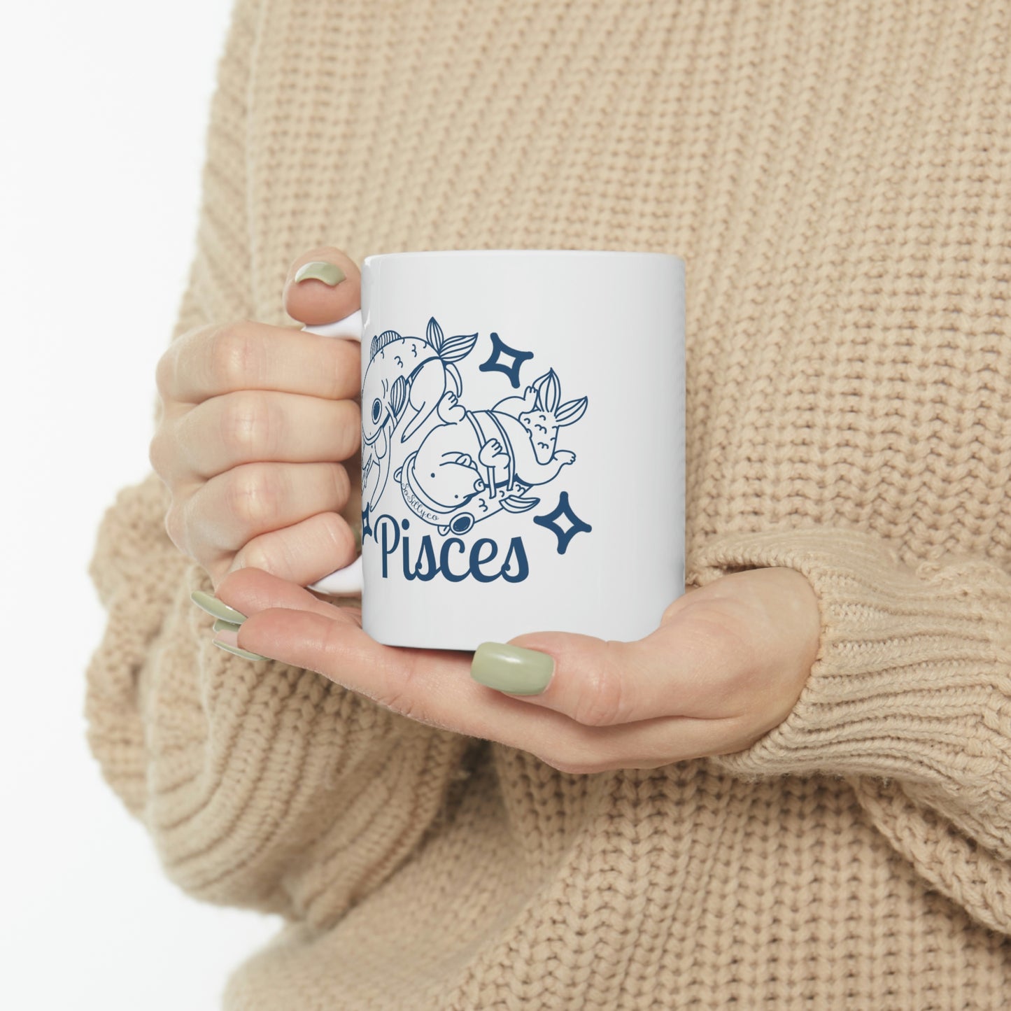So Silly Astrology Dog | 11oz Ceramic Mug - Pisces