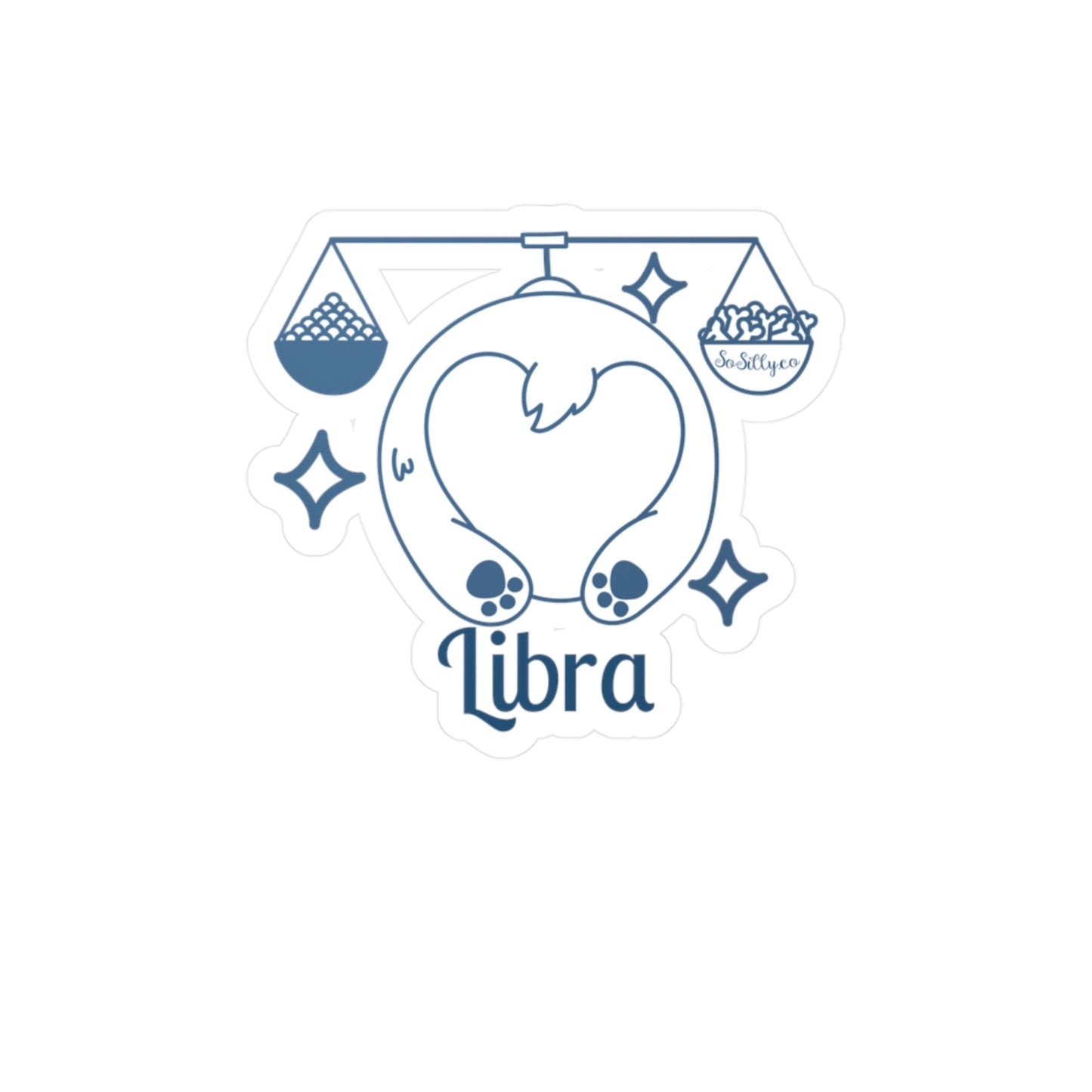 So Silly Astrology Dog | Vinyl Decal - Libra