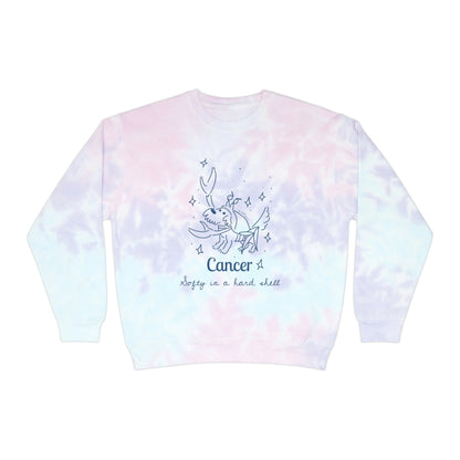 So Silly Astrology Dog | Unisex Tie-Dye Sweatshirt - Cancer