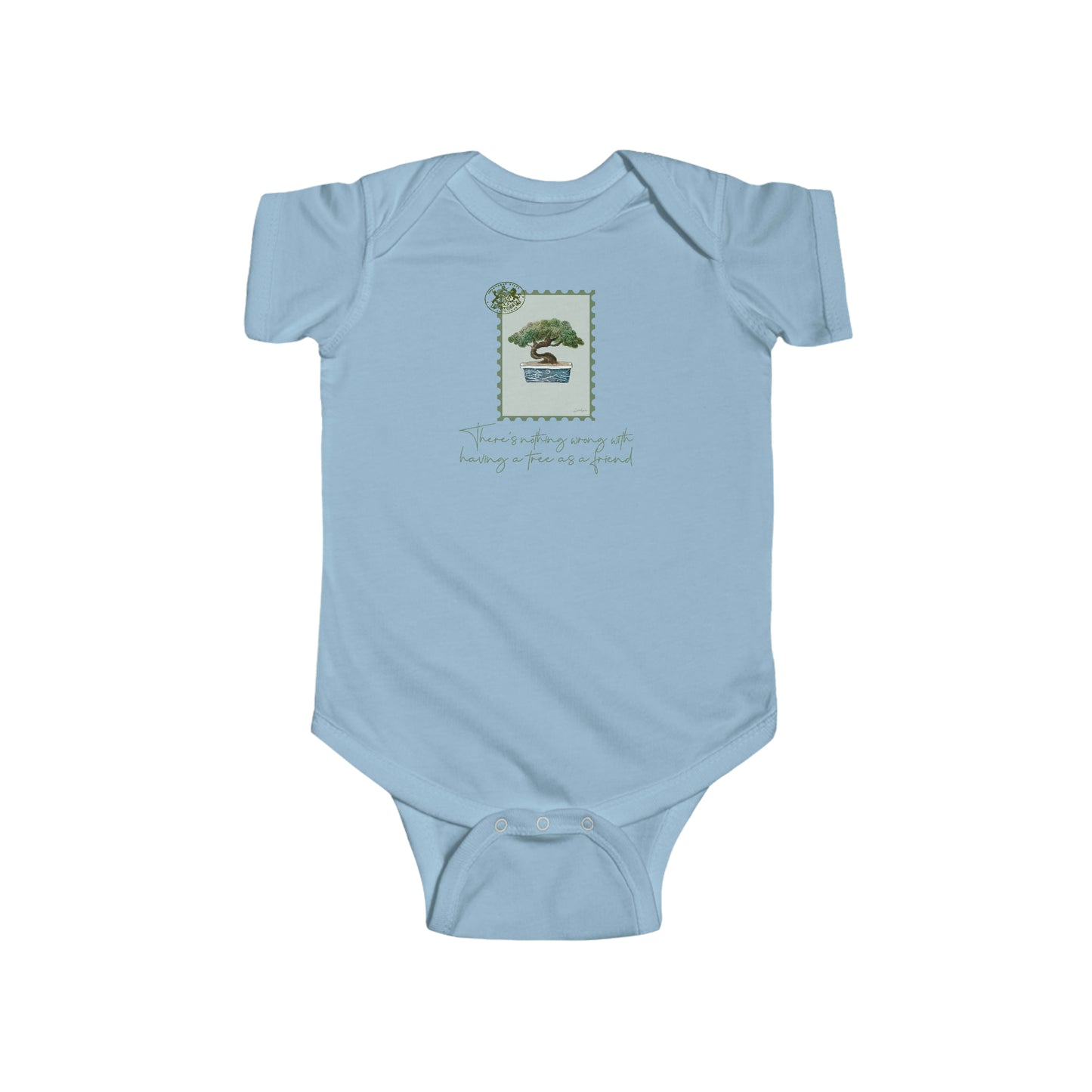 Bob Ross Quote Tree Friend Infant Fine Jersey Onesie