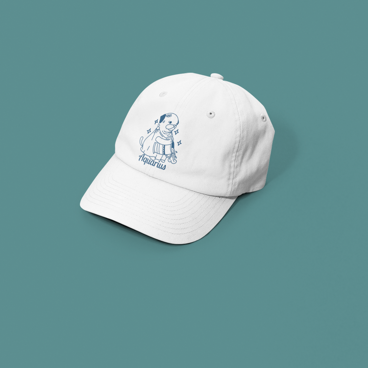 So Silly Astrology Dog | Unstructured Dad Hat - Aquarius
