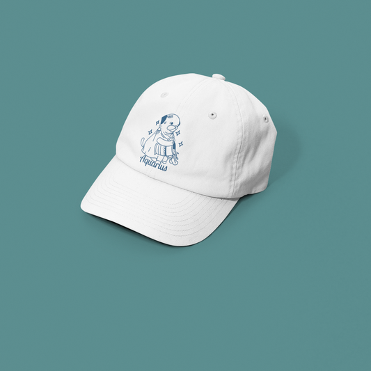 So Silly Astrology Dog | Unstructured Dad Hat - Aquarius